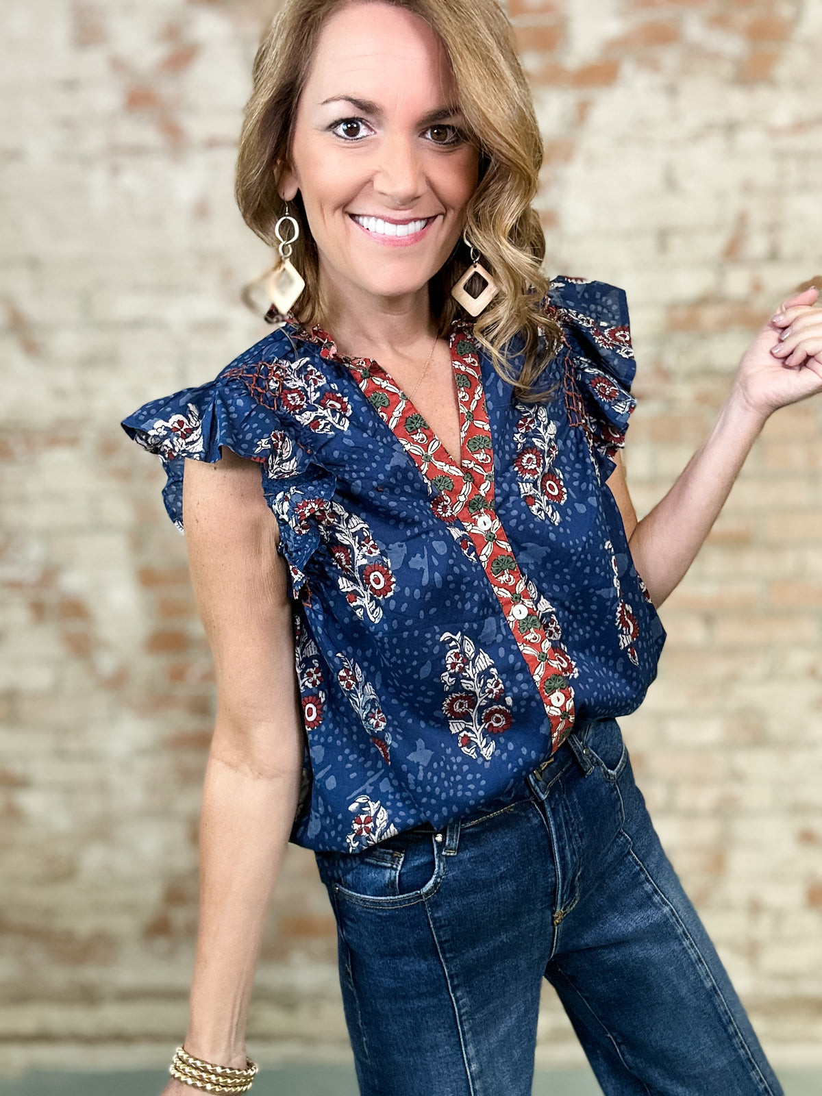 THML Corrie Flutter Sleeve Top
