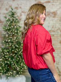 Marie Ruffle Neck Top