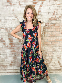 THML Stevie Floral Print Dress