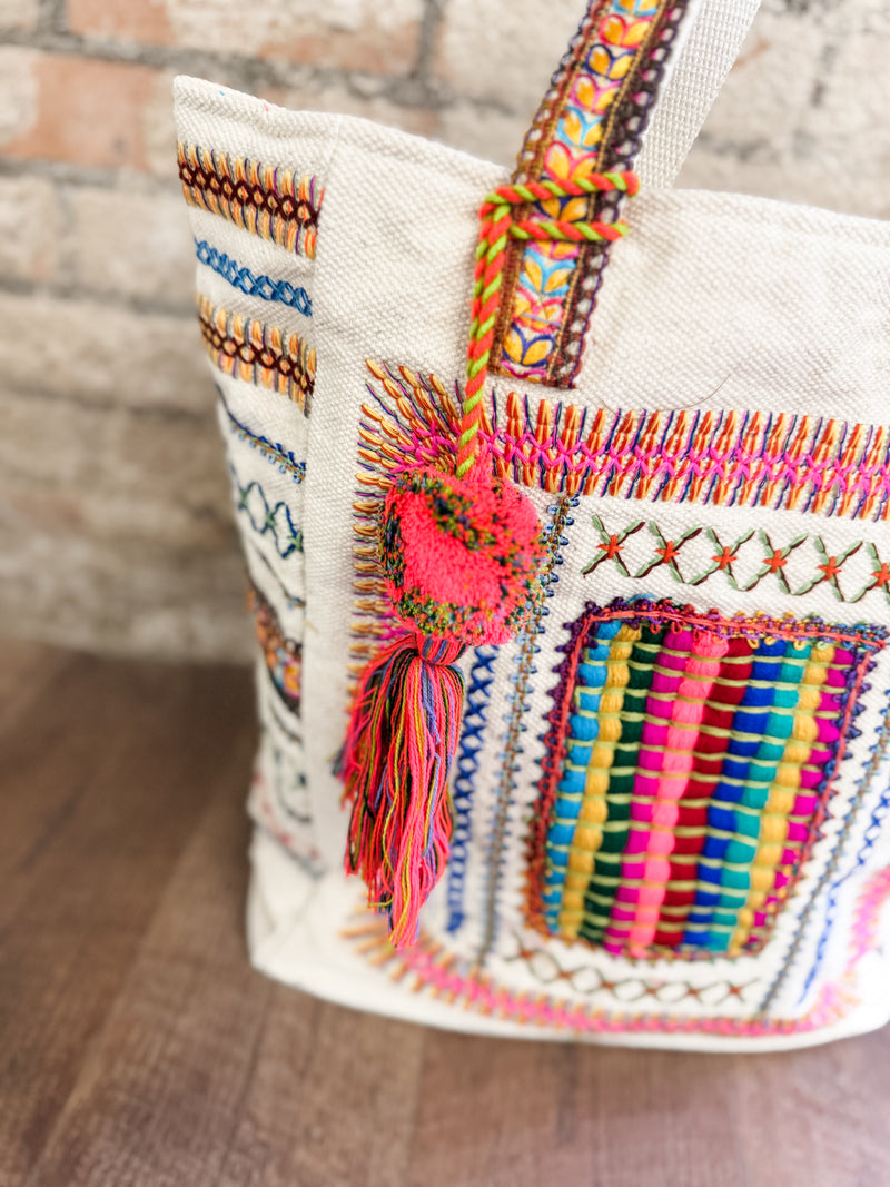 Harmony Vibrant Stitches Tote