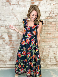 THML Stevie Floral Print Dress