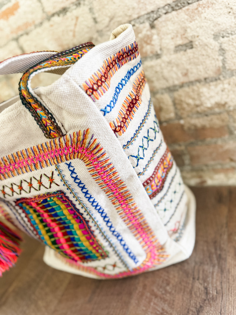 Harmony Vibrant Stitches Tote