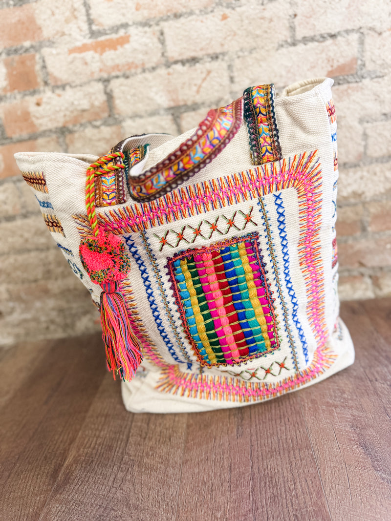 Harmony Vibrant Stitches Tote