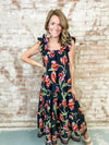 THML Stevie Floral Print Dress