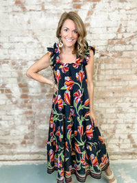 THML Stevie Floral Print Dress