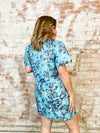Katherine Metallic Floral Dress
