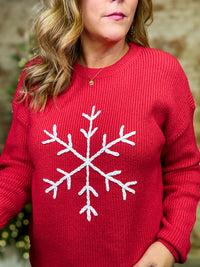 Merry Belle Snowflake Sweater Top