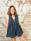 Leah Denim Romper