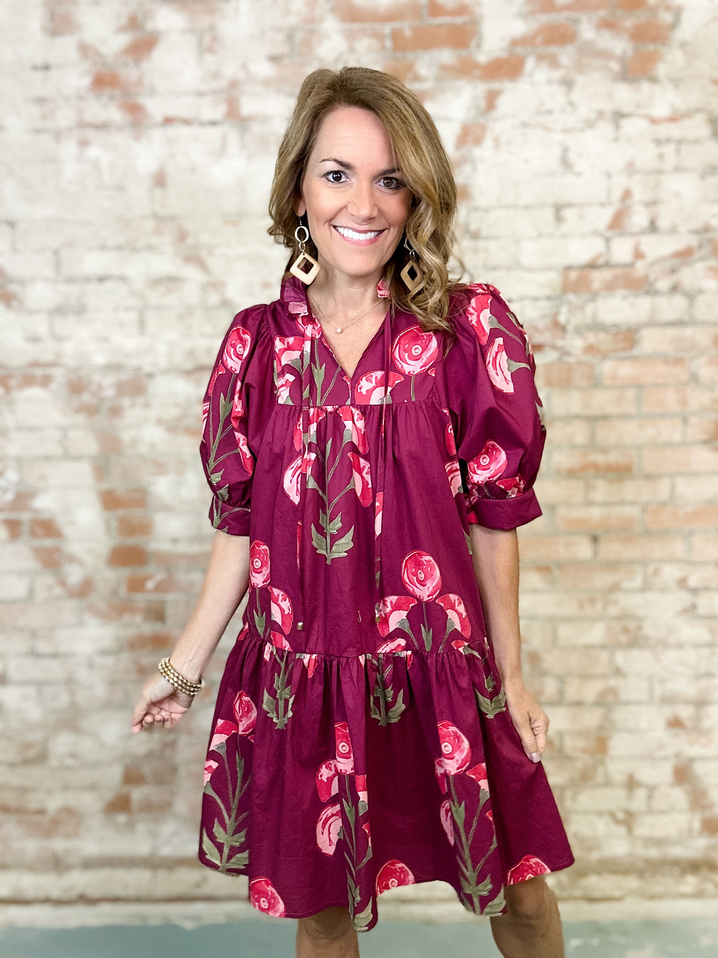 Natalee Floral Print Dress