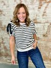 Jackie Lace Up Detail Top