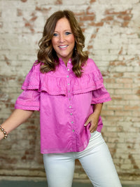 Meagan Ruffle Top