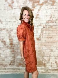 Misty Floral Button Dress