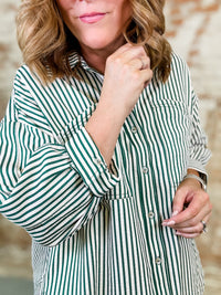 Andrea Double Pocket Stripe Top