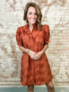 Misty Floral Button Dress