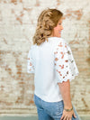 THML Denyse Floral Eyelet Top