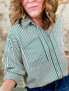 Andrea Double Pocket Stripe Top