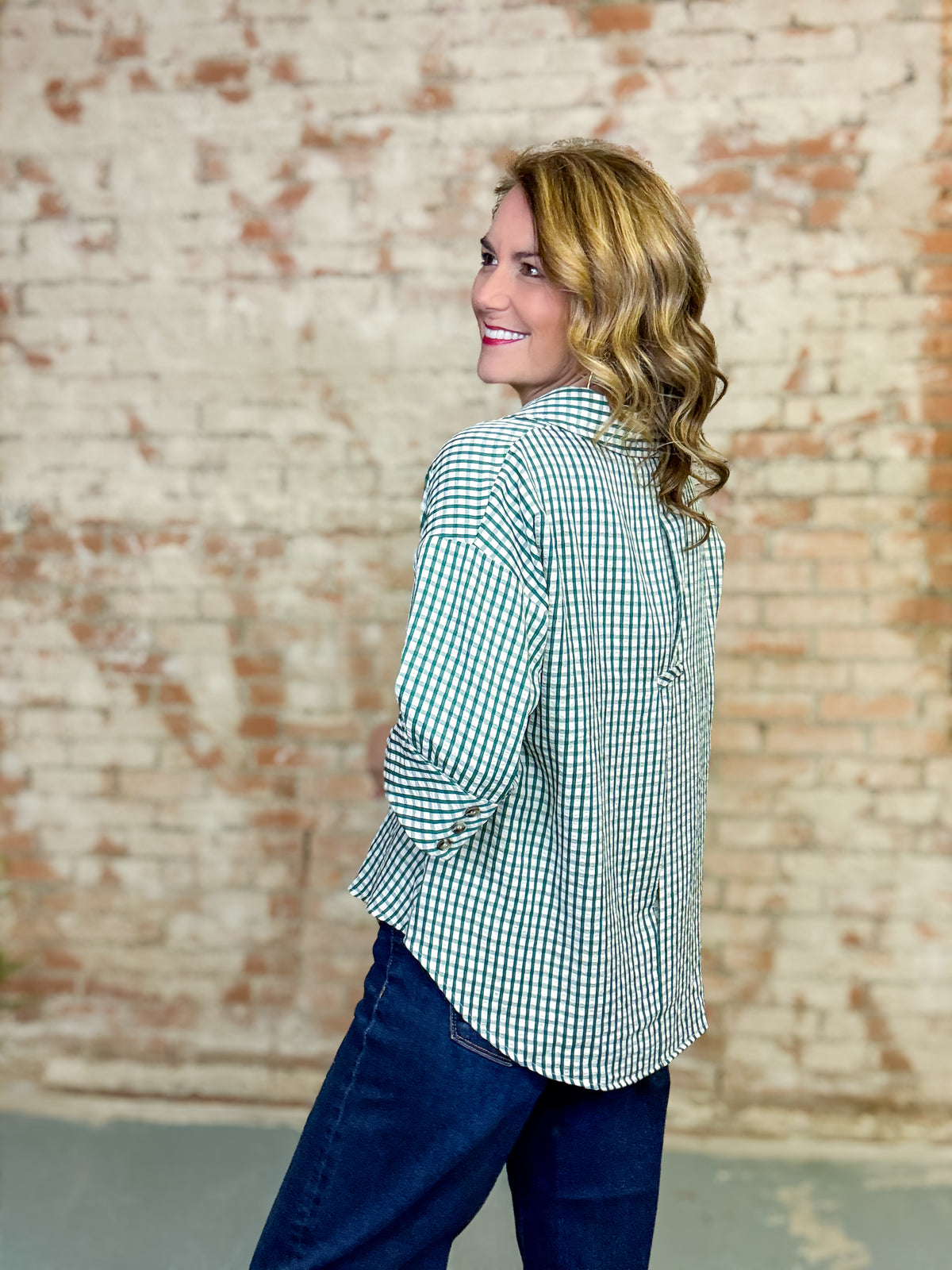 Aspen Gingham Top