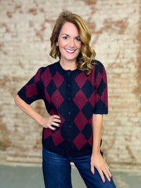 Dixon Argyle Sweater Top