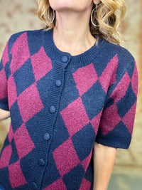 Dixon Argyle Sweater Top