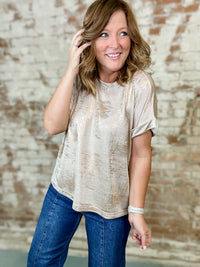 Tulli Metallic Top