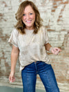 Tulli Metallic Top