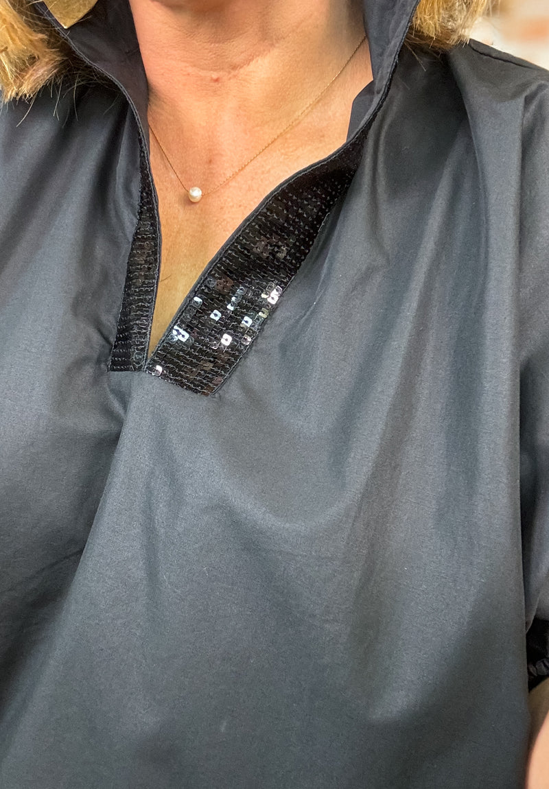 Raney Sequin Detail Top