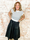 Maribel Half Stripe Midi Dress