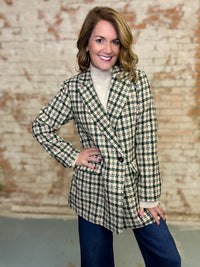 Nicholas Plaid Blazer Coat