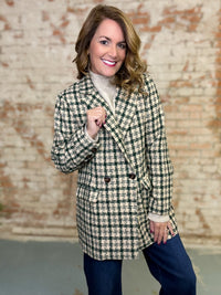 Nicholas Plaid Blazer Coat