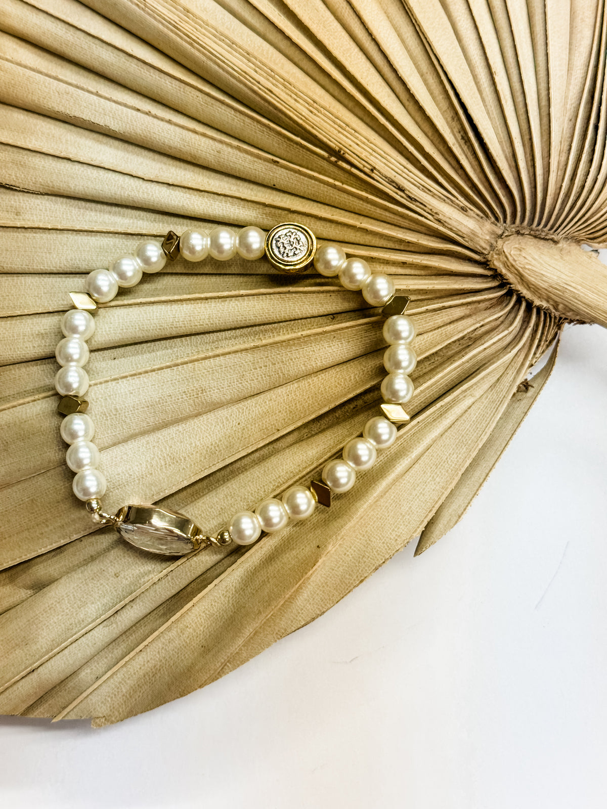 Alexa Crystal + Pearl Bracelet