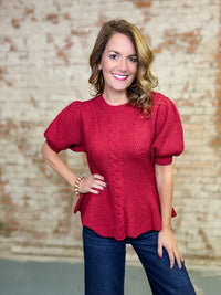 Aster Solid Peplum Top