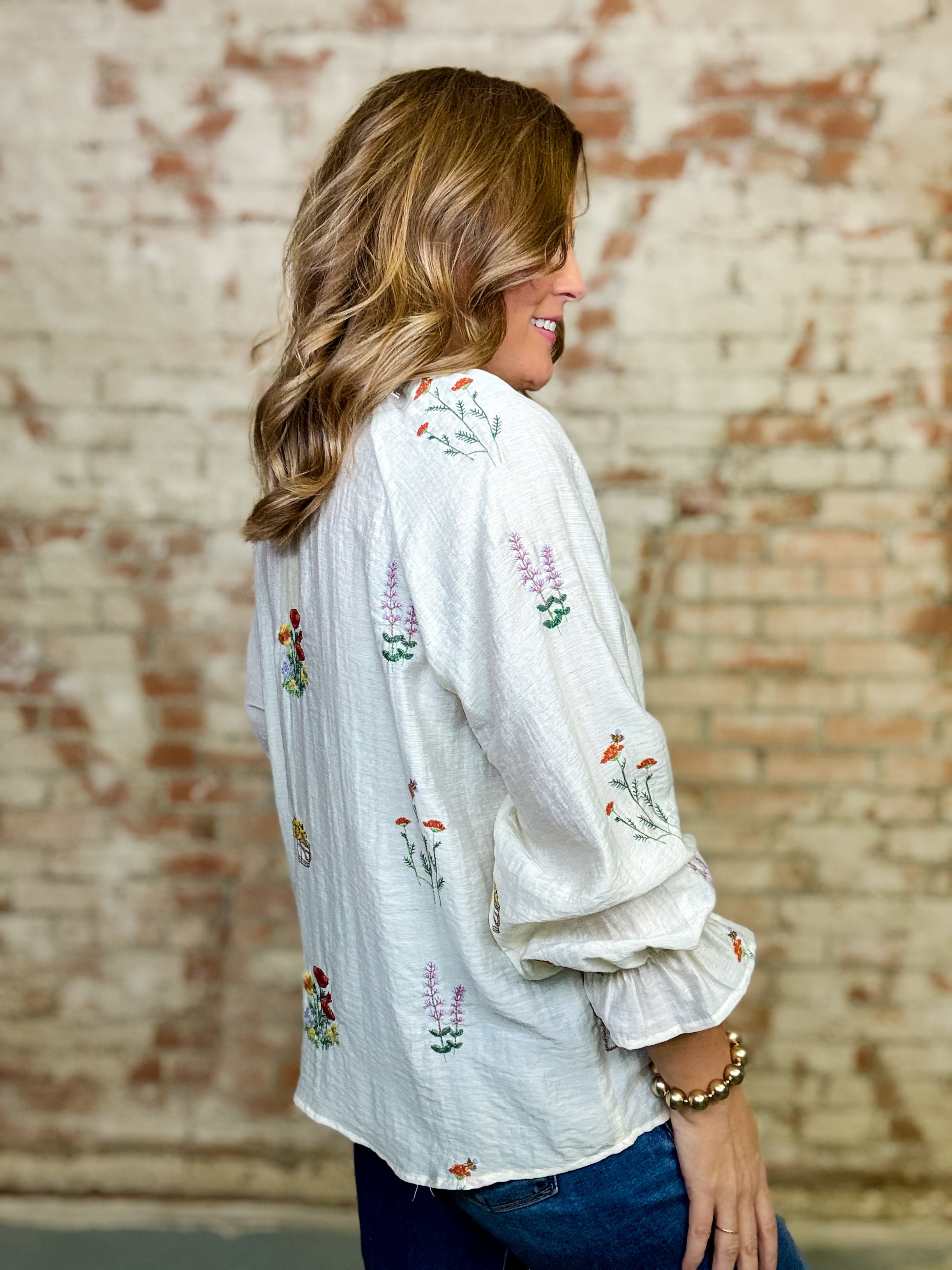 Esmeralda Embroidered Top