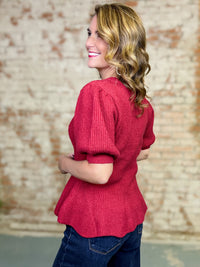 Aster Solid Peplum Top