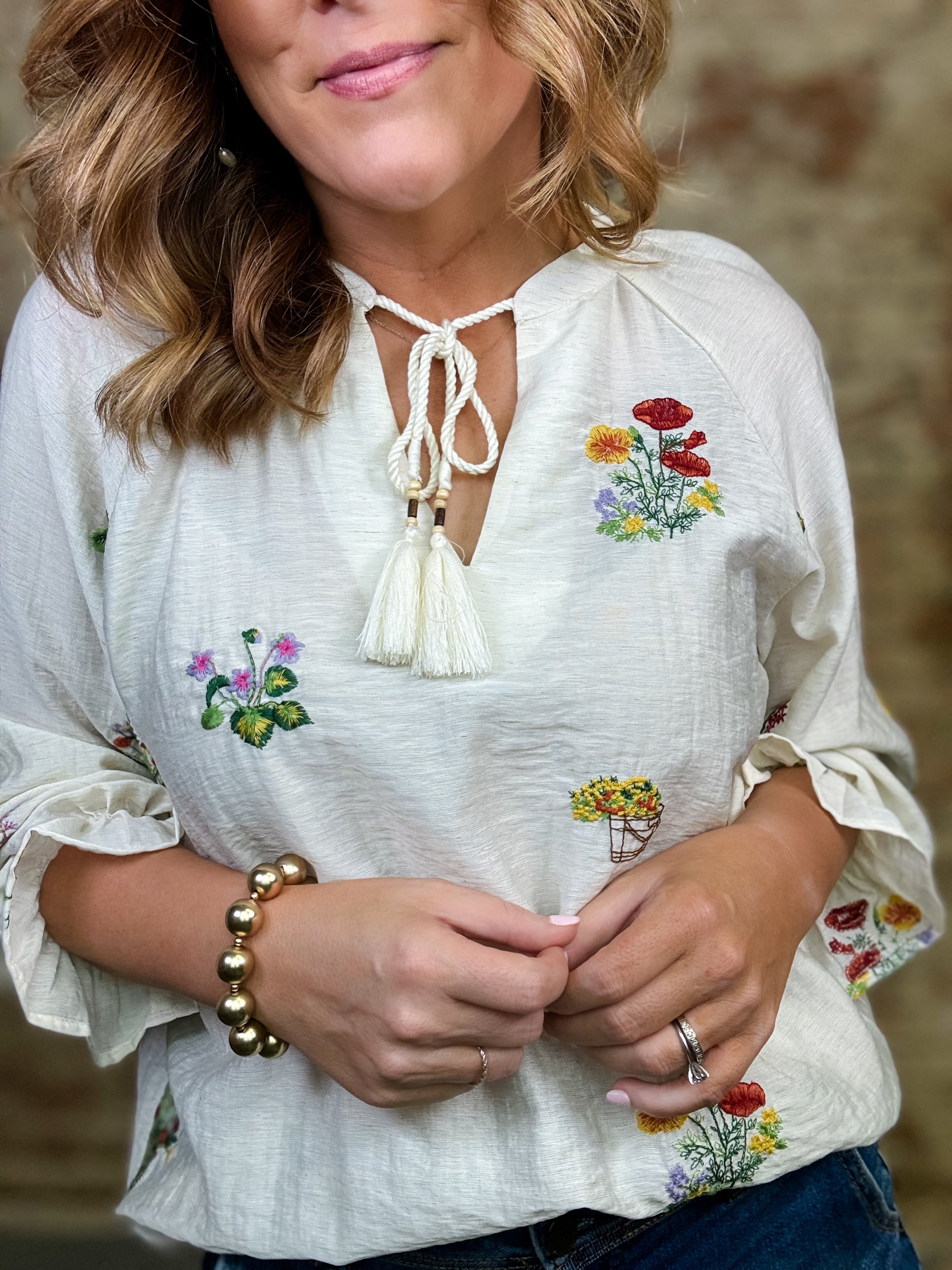 Esmeralda Embroidered Top