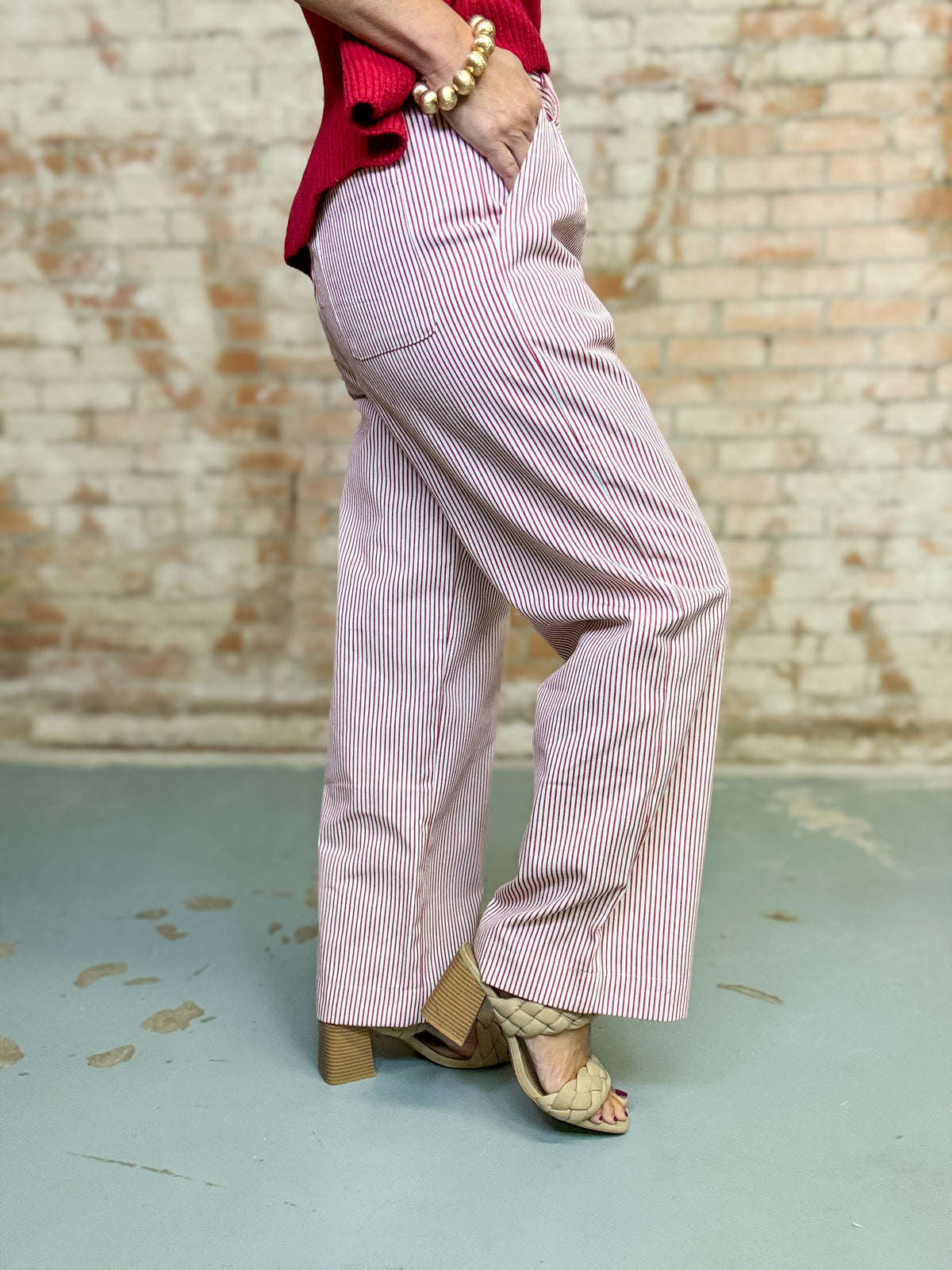 Peppermint Pinstripe Pants