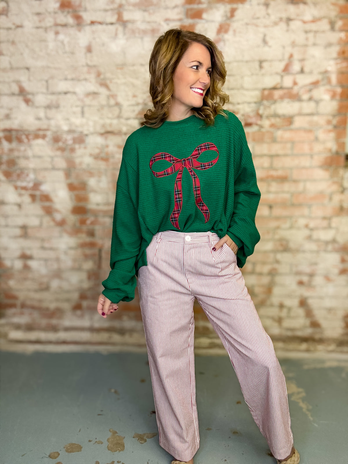 Peppermint Pinstripe Pants