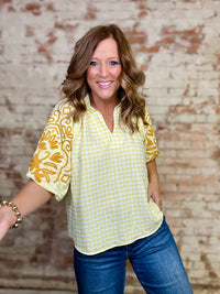 Jasmine Gingham Top