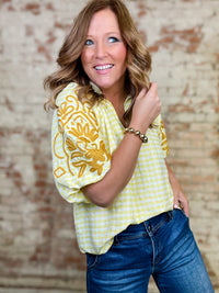Jasmine Gingham Top
