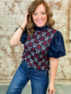 THML Tannie Puff Sleeve Top