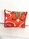 Rosalind Cotton Velvet Zipper Pouch