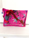 Rosalind Cotton Velvet Zipper Pouch