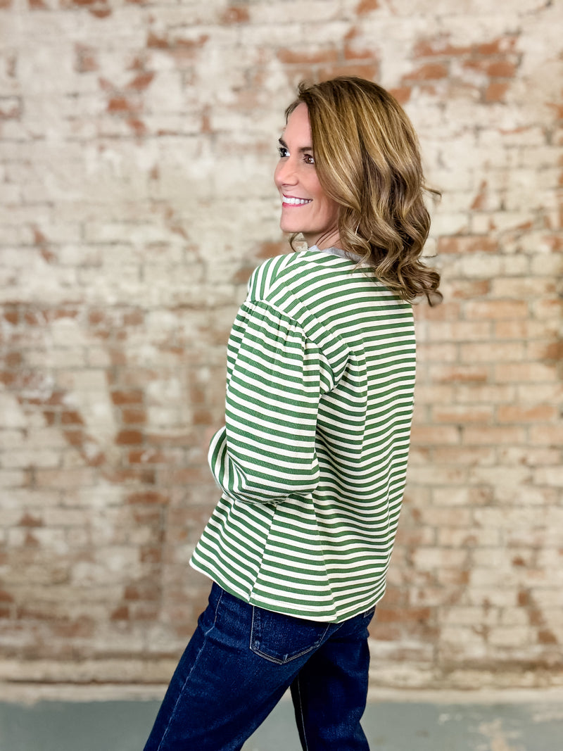 Pindergrass Stripe Top