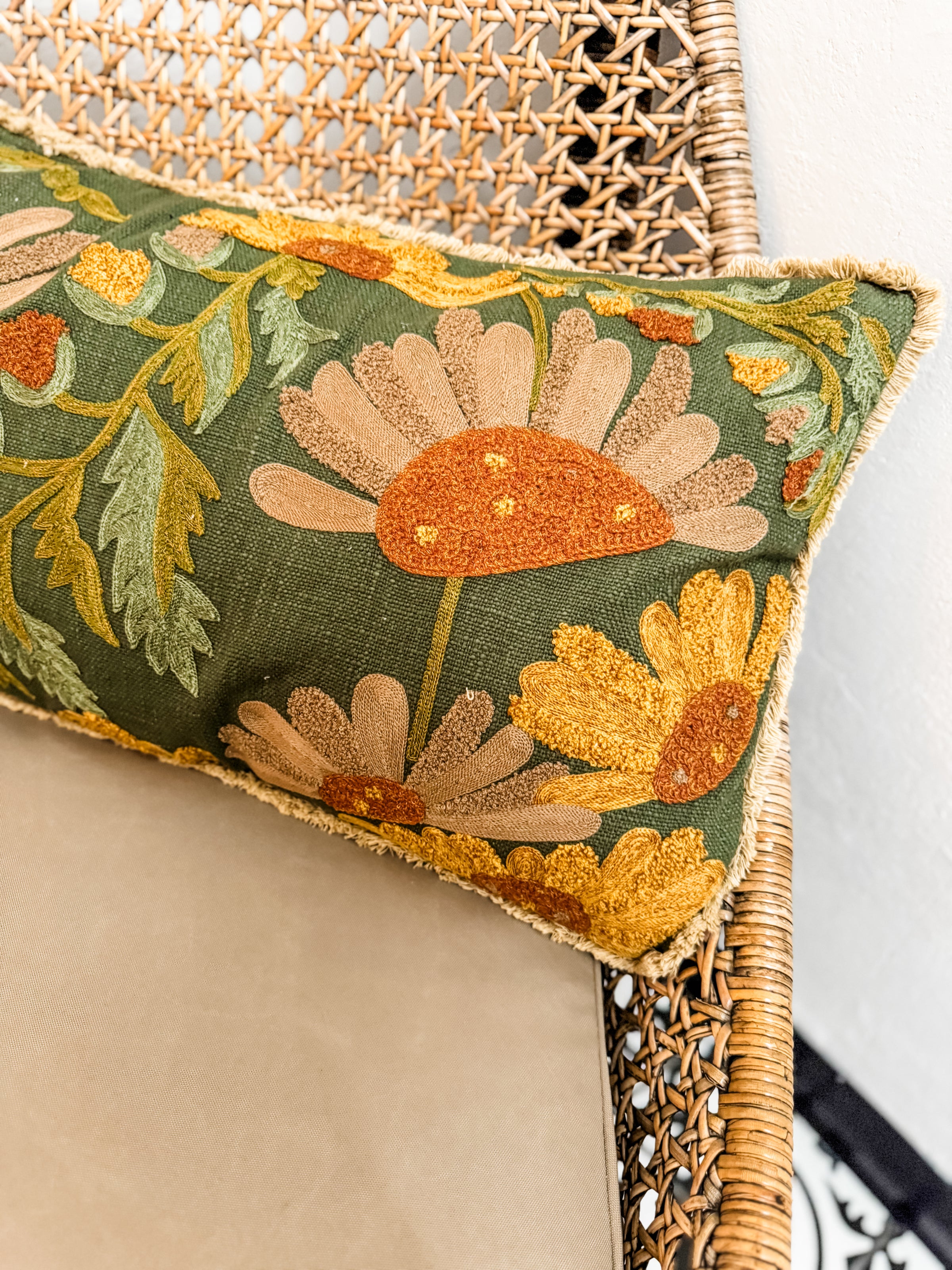 Fall Floral Pillow