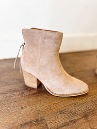 Wesley Suede Stacked Bootie