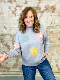 THML Lilas Flower Sweater