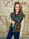 Kathie Quilted Floral Vest