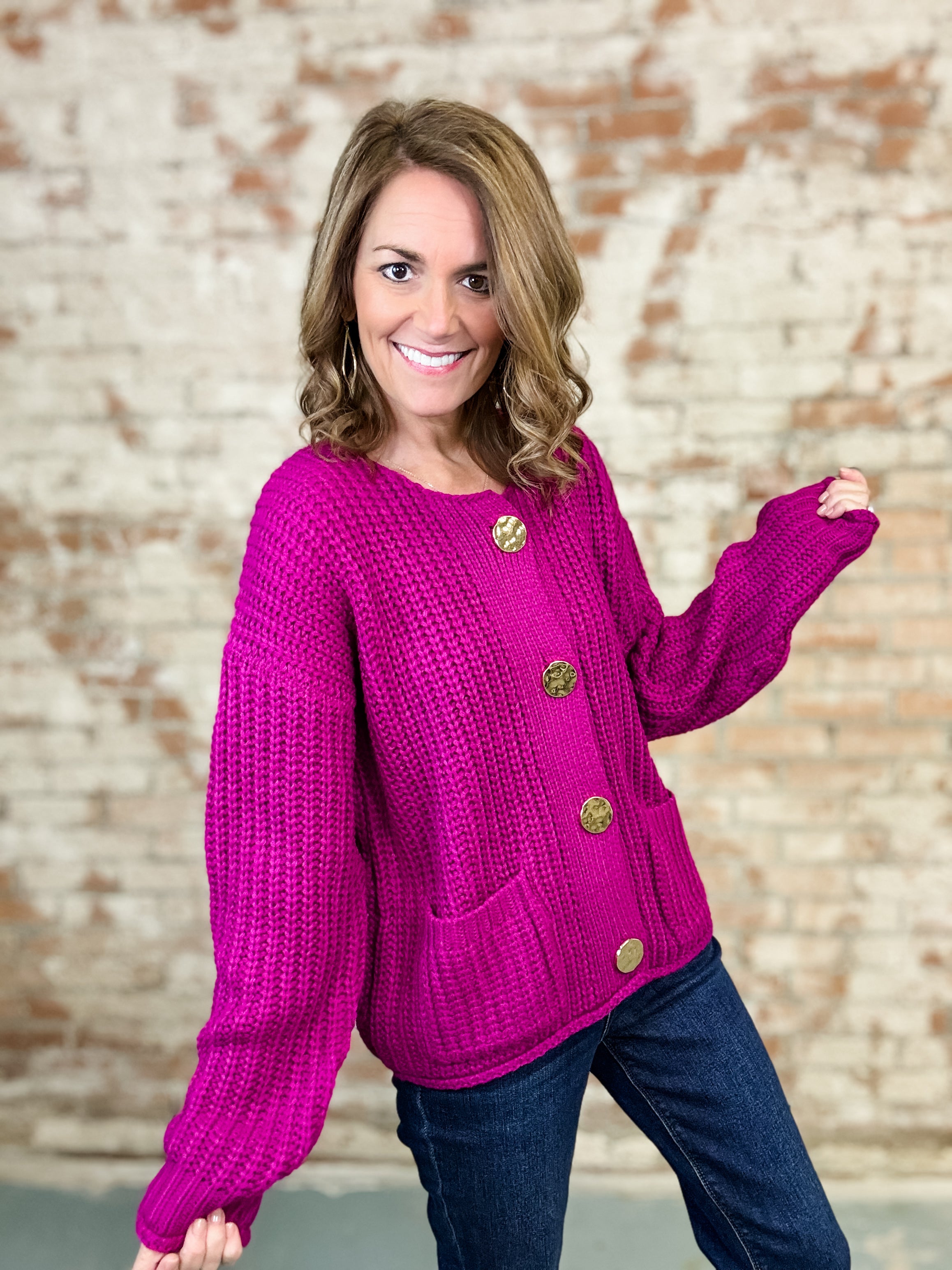 Aurin Button Down Sweater