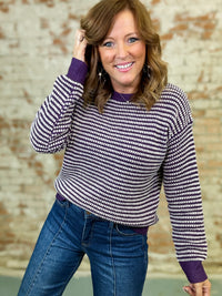 Shirley Waffle Pullover