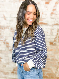 Alleisha Stripe Long Sleeve Top