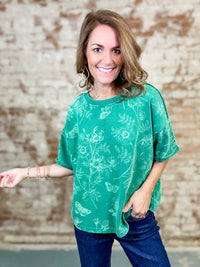 Aledo Printed Terry Top - FINAL SALE